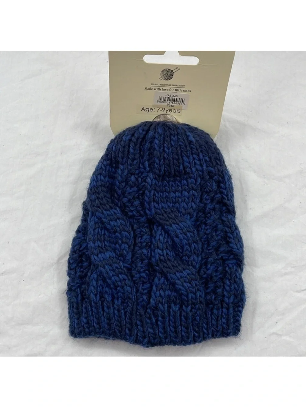 Aran Traditions Cable Tammy Hat. 7-9 Years. NWT.